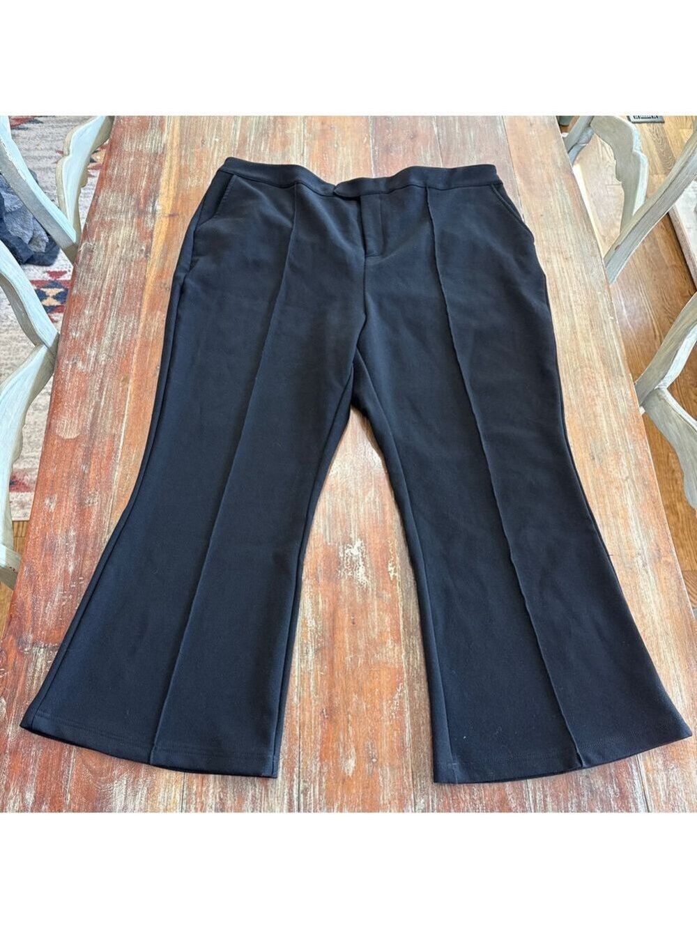 Future Collective Kahlana Barfield Black Flare Pants 16W